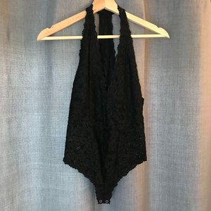 Free People Avery black bodysuit